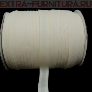 Косая бейка х/б  15мм 132м цв.104 молочный 
