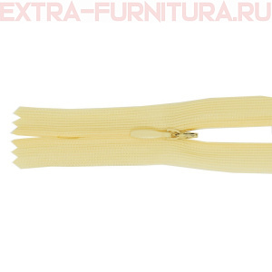 Молния потайная № 3, 50 см, цв. 106 крем п/э пл.9,3 гр/м