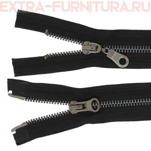 Молния Металл Т5 2 замка, 75 см, оксид