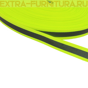 Стропа светоотражающая TBY отр.R200-280 шир.10мм, арт.SV.ST10y цв.неон-лимон уп.50м