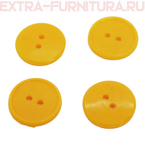 Пуговицы 17/2 желтые ПС-2, "Шагрень" упаковка 1000 шт.