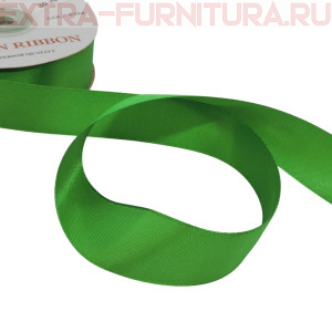 Лента атласная 24 мм цв 104 светло-зеленый рул. 27,42м