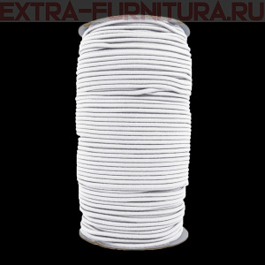Резинка шляпная 2,5мм цв. белый (уп.100м)