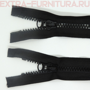 Молния Трактор Т8 2 замка 50см, цв. 322 черный, LOGO