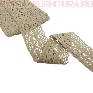 Тесьма вязаная арт.TBY-6368.36 шир.50мм, цв.36 светло-бежевый, уп.10м