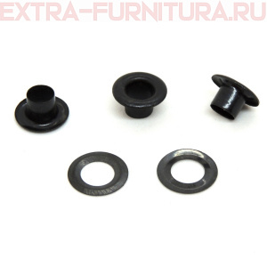 Люверсы 5 мм, (9,95*4,95 mm, h=5,45 mm.), оксид (уп.5000шт) Сторм