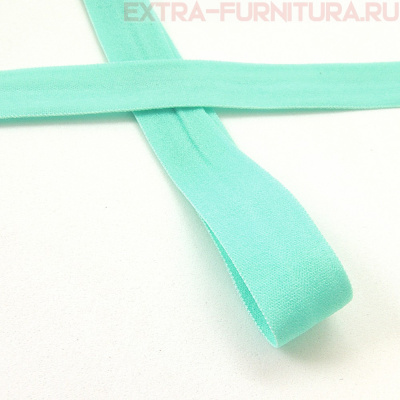 Резинка окантовочная 15мм цв.201 мятный, матовая арт.ROM15201 уп. 50м 