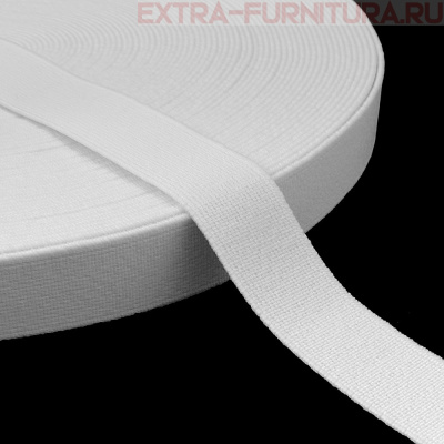 Резинка башмачная белая 20 мм (уп.25м*20уп.)