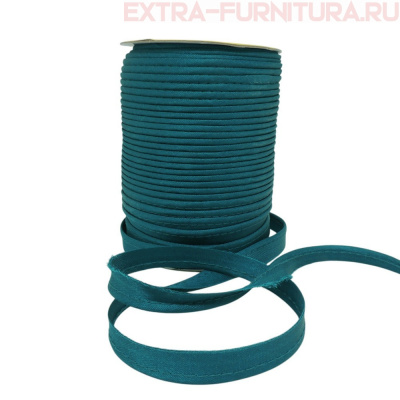 Кант атласный 12 мм, 72 ярда, цв. 221 морская волна А