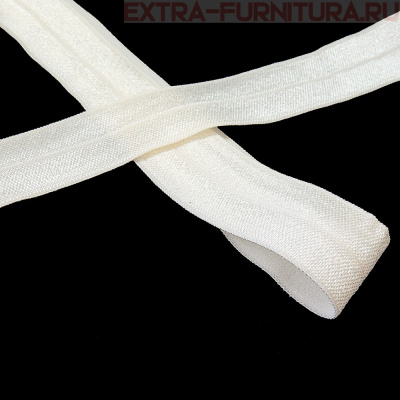 Резинка окантовочная 20мм цв.102 сумрачно-белый, блестящая уп. 50м