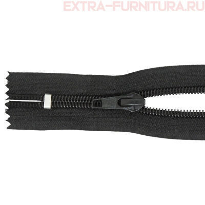 Молния спираль обувная Т7, дл.25 см, цв.322 черный