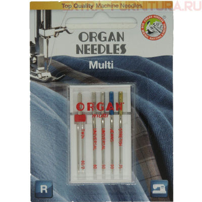 Иглы Organ Multi для БШМ(дж/ун/стр/дв), уп.5шт.