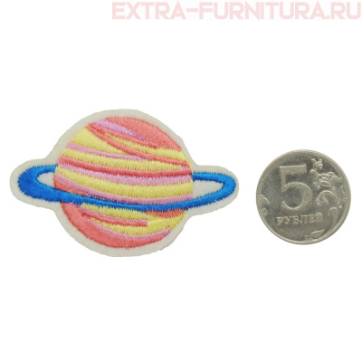 Термоаппликация Планета цв.розовый