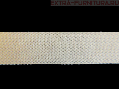 Резинка вязаная, 40мм, цв.белый (уп.-50м, 8уп./32уп.) "М"