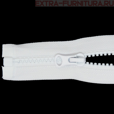 Молния Трактор Т5 1 замок 75см, цв. 101 белый, LOGO