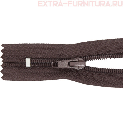 Молния спираль обувная Т7, дл.55 см, цв.304 коричневый
