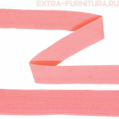 Тесьма шир.20мм трикотажная Лампас цв.розовый уп.50м