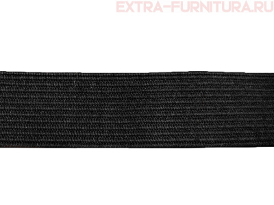 Резинка вязаная,  4мм (+/-1мм), цв.черный, коробка 5000м, пл.1,95 гр/м , 3-х жильная