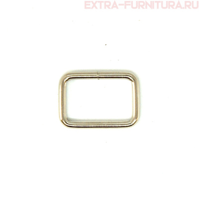 Рамка однощелевая металл 20мм (20*13), цв. никель, уп.500шт